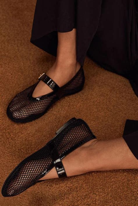 net ballet flats|clear mesh ballet flats.